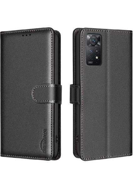 Xiaomi Redmi Not 11 Pro 4g Için Flip Case/5g Cüzdan Manyetik Rfıd Engelleme (Yurt Dışından)