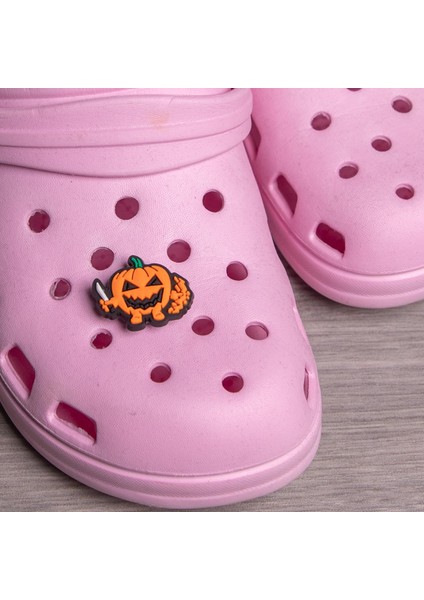 Halloween Bal Kabağı Temalı Jibbitz Terlik Süsü