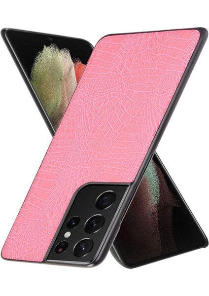 Samsung Galaxy S21 Ultra Klasik Timsah Kapak Için Şık Klasik Kılıf (Yurt Dışından)