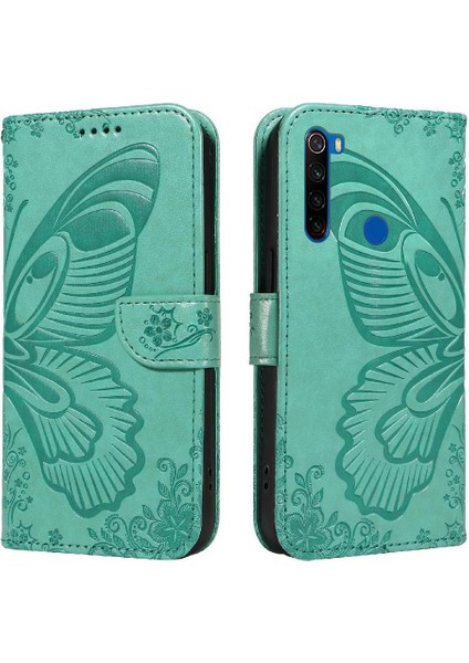 Xiaomi Redmi Not 8t Için Flip Case Kredi Kartı ile Ayrılabilir El Kayışı (Yurt Dışından)