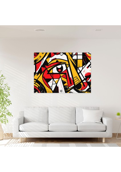 Pablo Picasso Tarzı Kanvas Tablo - Pablo Picasso, Pablo Picasso Tarzı, Soyut, Kanvas Tablo, 50X30