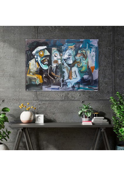 Gerçeküstü Pablo Picasso Duvar Tablosu - Pablo Picasso, Kanvas Tablo, Duvar Sanatı, Ev Dekorasyonu, 50X30