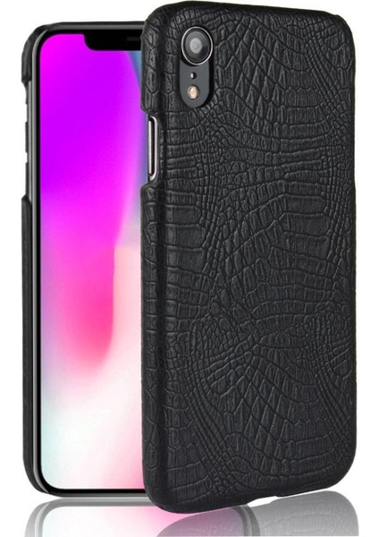 IPhone Xr Klasik Timsah Moda Anti Scratch Için Şık Klasik Durumda (Yurt Dışından)