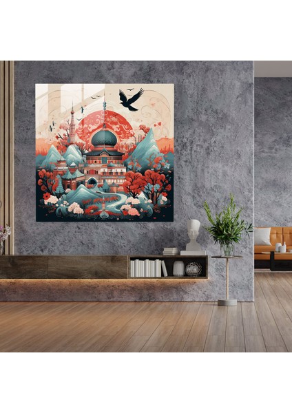 Anadolu Motifli Cam Baskı - Anadolu, Desenler, Türk Motifleri, Anadolu, 30X30 fiyatları