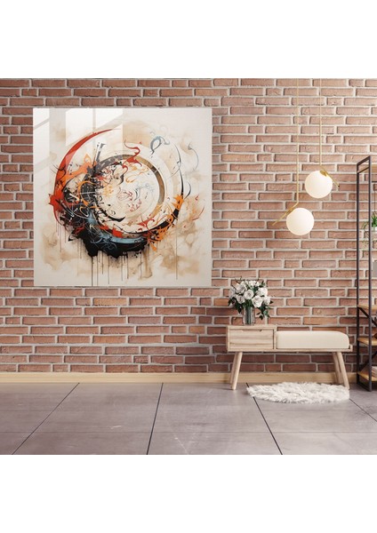Anadolu Kaligrafi Cam Baskı - Anadolu, Modern Sanat, Geleneksel Anadolu Yazısı, Cam Sanatı, 30X30 modelleri