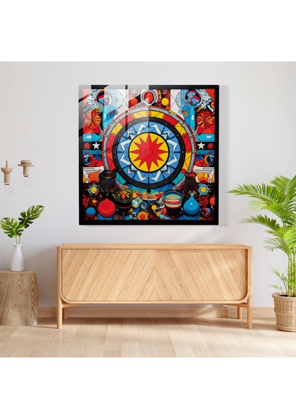 Anadolu Pop Art Cam Baskı - Anadolu, Ev Dekorasyonu, Cam Duvar Sanatı, Modern Sanat, 30X30 fiyatları