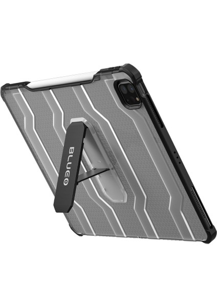 iPad Pro 10.2 / 10.5 Resistance Standlı Siyah Tablet Kılıfı