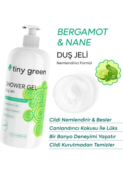 Tiny Green Canlandırıcı Bergamot & Nane Duş Jeli 500 ml