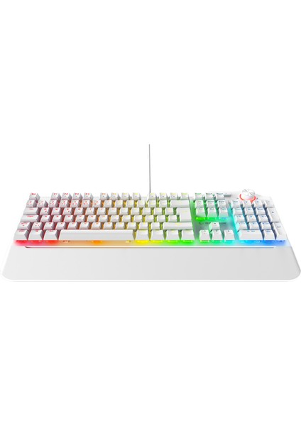 Hydra R6 Full Rgb LED Beyaz Gaming Pro Red Switch Q Aluminyum Kaplama Multimedia Mekanik Klv