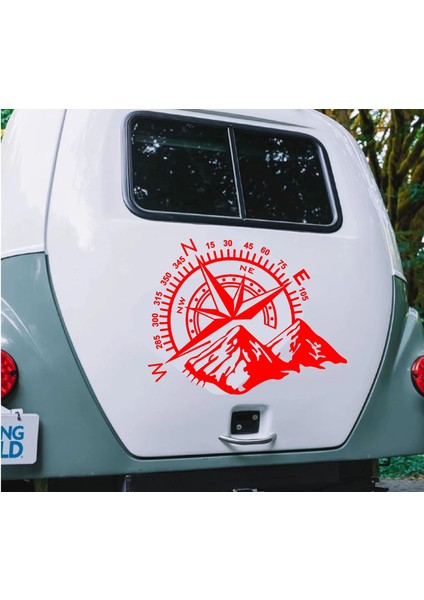 Pusula Kamp Sticker Off Road 4x4 Araba Oto Karavan Sticker Q13 indirimleri