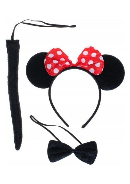 Minnie Mouse Taç Kuyruk Papyon Gösteri Seti modelleri