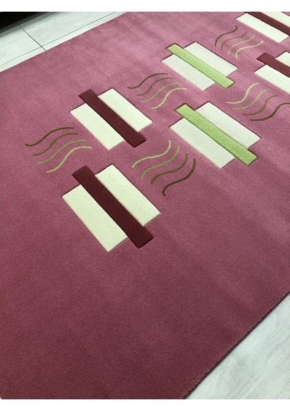 Vizyon Carving 9064 Pembe 175X280 Açık Pembe 5 M2 !