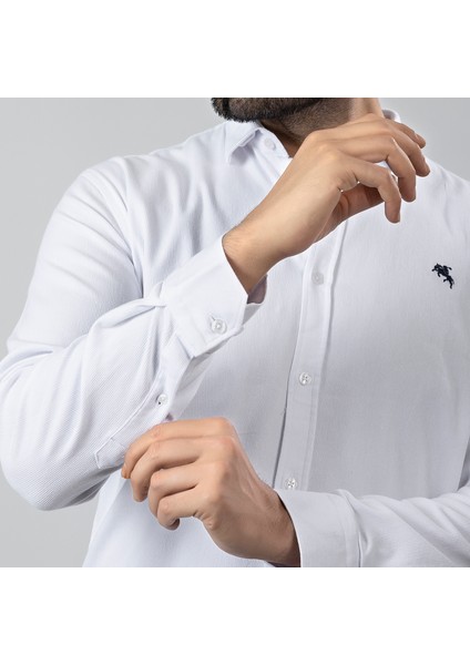 Erkek Gömlek Slimfit Likralı Kumaş Uzun Kol PA-180 fırsatları
