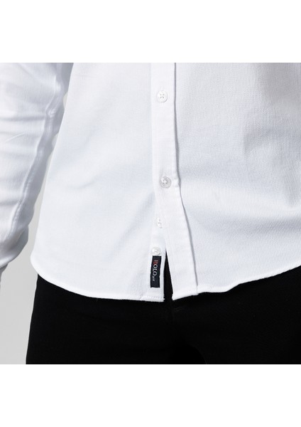 Erkek Gömlek Slimfit Likralı Kumaş Uzun Kol PA-180 indirimleri