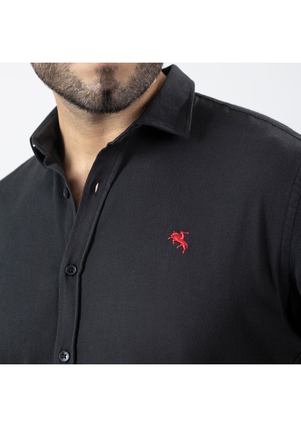 Erkek Gömlek Slimfit Likralı Kumaş Uzun Kol PA-180 fırsatları