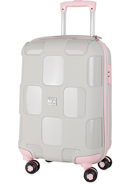 Bej Pembe Kare Orta Boy Orta Boy Seyahat Çantası PP4040-150-M Krem