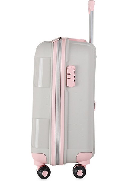 Bej Pembe Kare Orta Boy Orta Boy Seyahat Çantası PP4040-150-M Krem fiyatları