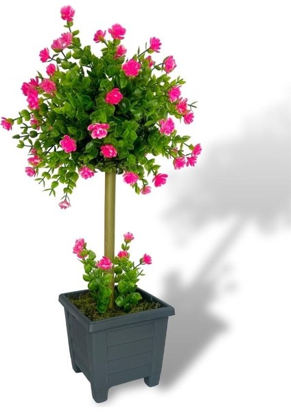 Bonsai Dekoratif Yapay Ağaç Pembe Mineli Bonzai 50*25CM