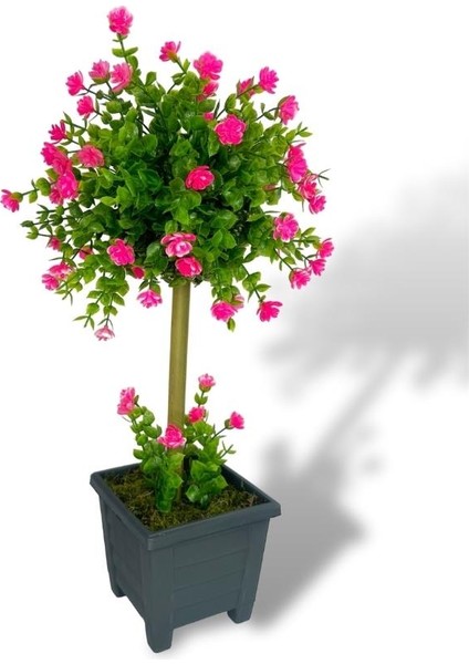 Bonsai Dekoratif Yapay Ağaç Pembe Mineli Bonzai 50*25CM