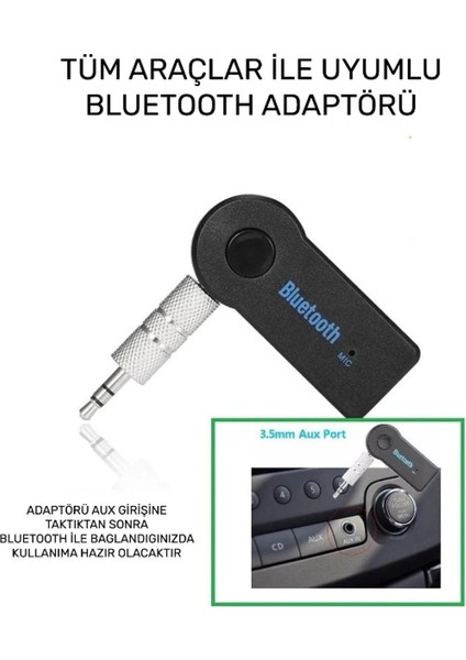 Bluetooth Aux Araç Kiti Adaptörü