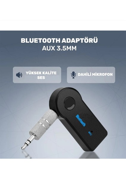 Bluetooth Aux Araç Kiti Adaptörü