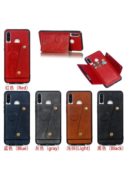 Huawei P30 Lite Buit Için Cüzdan Kılıf Demir Darbeye Dayanıklı Koruyucu Cüzdan (Yurt Dışından)