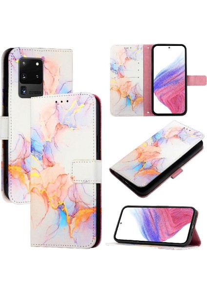 Samsung Galaxy S20 Ultra Kickstand Cüzdan Pu Deri Mermer Için Kılıf (Yurt Dışından) indirimleri