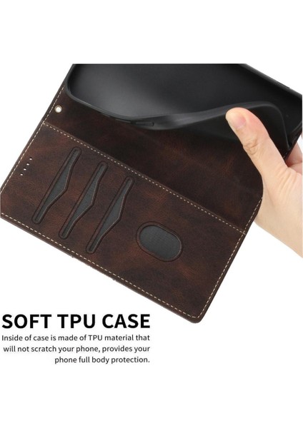 IPhone 11 Pro Max Kickstand Manyetik Kapatma Kart Yuvası Için Cüzdan Kılıf (Yurt Dışından)