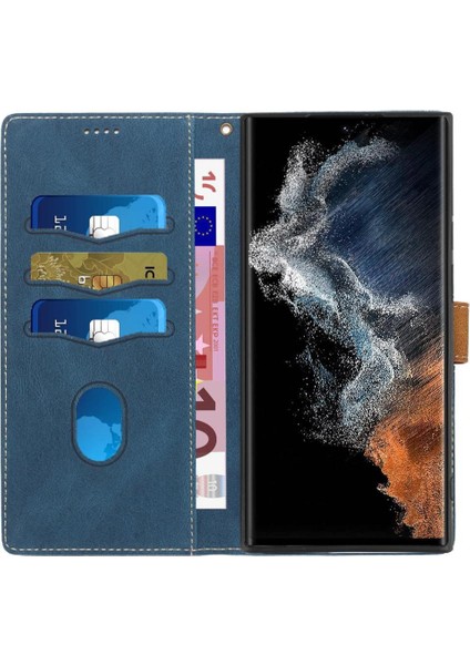 Samsung Galaxy S23 Ultra Kart Yuvası Bilek Kayışı Kickstand Için Cüzdan Kılıf (Yurt Dışından) indirimleri