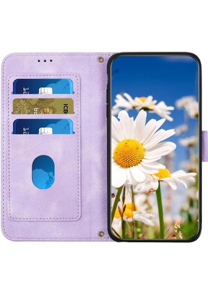 IPhone 14 Için Cüzdan Durumda Pro Max Kickstand Pu Deri Kart Tutucu Anti (Yurt Dışından)