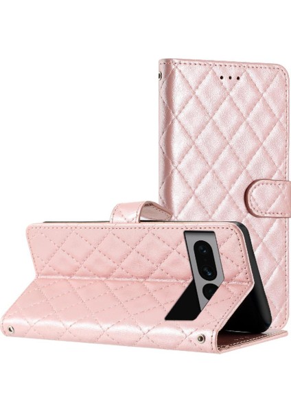 Google Piksel 7 Pro Tpu Darbeye Kickstand Pu Deri Kart Için Flip Case (Yurt Dışından)