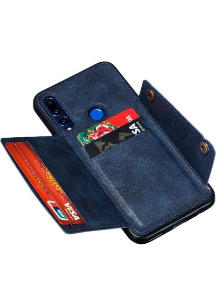 Cüzdan Kılıf Için Huawei P Akıllı Z Buit Demir Cüzdan Kılıf Darbeye Kart (Yurt Dışından)