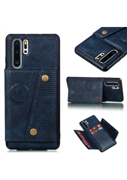 Huawei P30 Pro Kickstand Cüzdan Kılıf Için Cüzdan Kılıf Darbeye Koruyucu (Yurt Dışından)