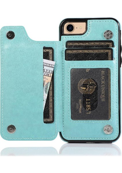IPhone 6/6s Pu Deri Çift Düğmeler Için Kart Tutucu Kılıf ile Cüzdan (Yurt Dışından) fiyatları