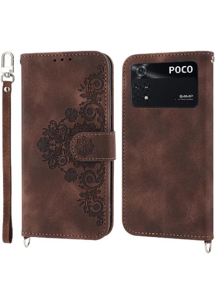 Xiaomi Poco M4 Pro 4g Bileklik Darbeye Çoklu Kredi Için Flip Case (Yurt Dışından) indirimleri