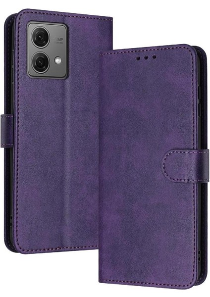 Motorola Moto G84 5g Kickstand ile Toka Pu Deri ile Flip Case (Yurt Dışından)