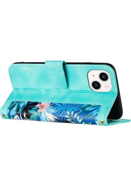 IPhone 13 Için Cüzdan Durumda Pro Max Anti Scratch Kickstand Kart Tutucu Pu (Yurt Dışından)
