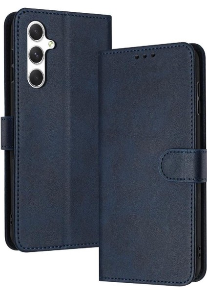 Toka Pu Deri ile Samsung Galaxy A35 5g Kickstand Için Flip Case (Yurt Dışından)