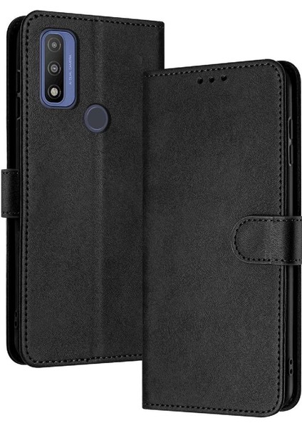 Toka Saf Renk ile Motorola Moto G Saf Pu Deri Için Flip Case (Yurt Dışından)