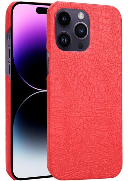 Şık Klasik Kılıf IPhone 14 Pro Max Klasik Timsah Moda Kapak (Yurt Dışından)
