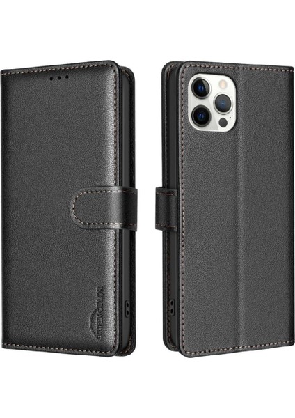 IPhone 11 Için Flip Case Cüzdan Kart Tutucu Kickstand Pu Deri Rfıd (Yurt Dışından)