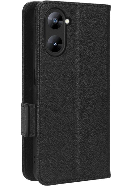 Realme V30/V30T Cüzdan Manyetik Yan Toka Pu Deri Kart Yuvaları Için Kılıf (Yurt Dışından) modelleri