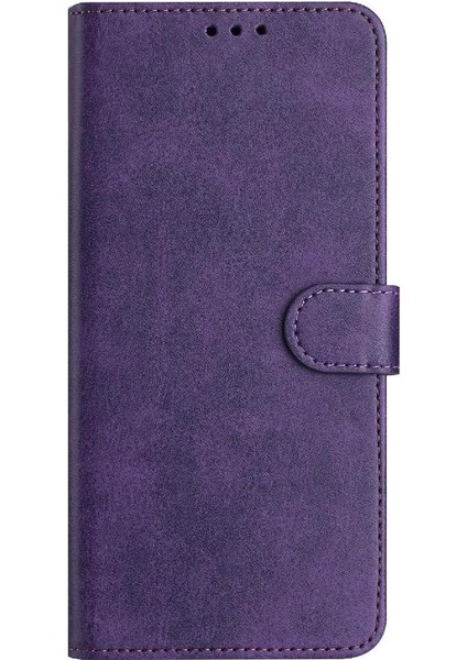 Xiaomi Redmi 10 Başbakan Kickstand Saf Renk Pu Deri Için Flip Case (Yurt Dışından)