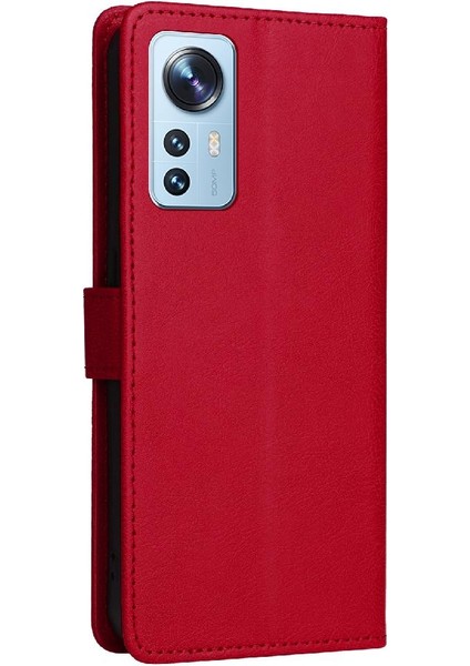 Kart Yuvası Klasik Düz Renk Iş ile Xiaomi 12 Lite Için Flip Case (Yurt Dışından) fırsatları