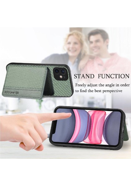 IPhone 11 Için Kılıf Komple Kamera Güvenlik Manyetik Kart Tutucu Rfıd Standı (Yurt Dışından) modelleri