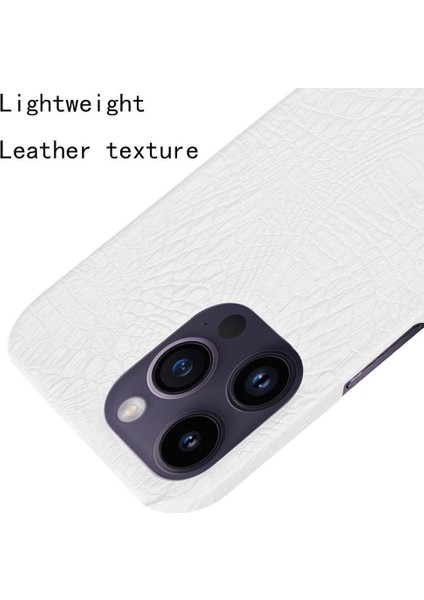 IPhone 14 Pro Uyumluluk Klasik Timsah Için Şık Klasik Kılıf (Yurt Dışından) fırsatları