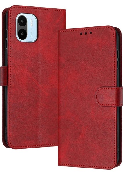 Xiaomi Redmi A1 Için Flip Case/a2 ile Saf Renk Kickstand Pu Deri (Yurt Dışından)