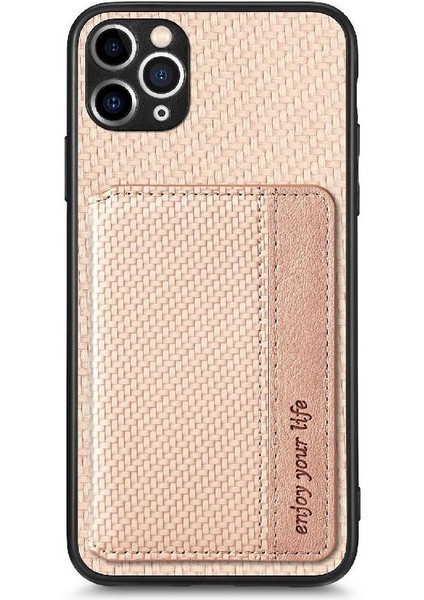 IPhone 11 Için Kılıf Pro Max Manyetik Kart Tutucu Standı Fonksiyonu Rfıd Kamera (Yurt Dışından)