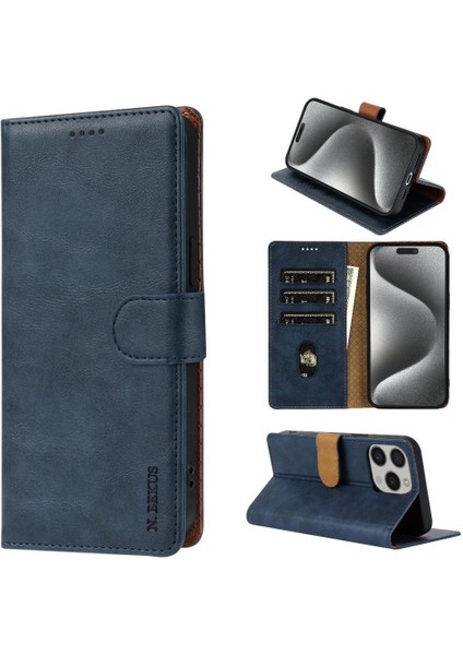 IPhone 13 Için Flip Case Pro Max Anti Kayma Yan Cep Manyetik Kapatma (Yurt Dışından)