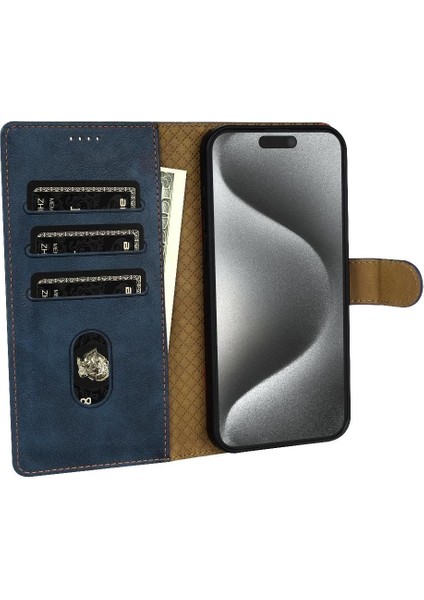 IPhone 13 Için Flip Case Pro Max Anti Kayma Yan Cep Manyetik Kapatma (Yurt Dışından)